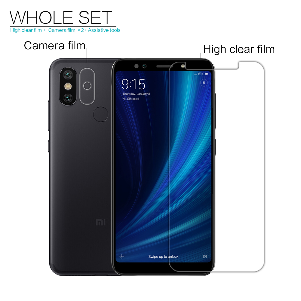 Nillkin-Clear-Soft-Screen-ProtectiveLens-Screen-Protector-For-Xiaomi-Mi-6X-Mi6X--Xiaomi-Mi-A2-Non-or-1297808-5